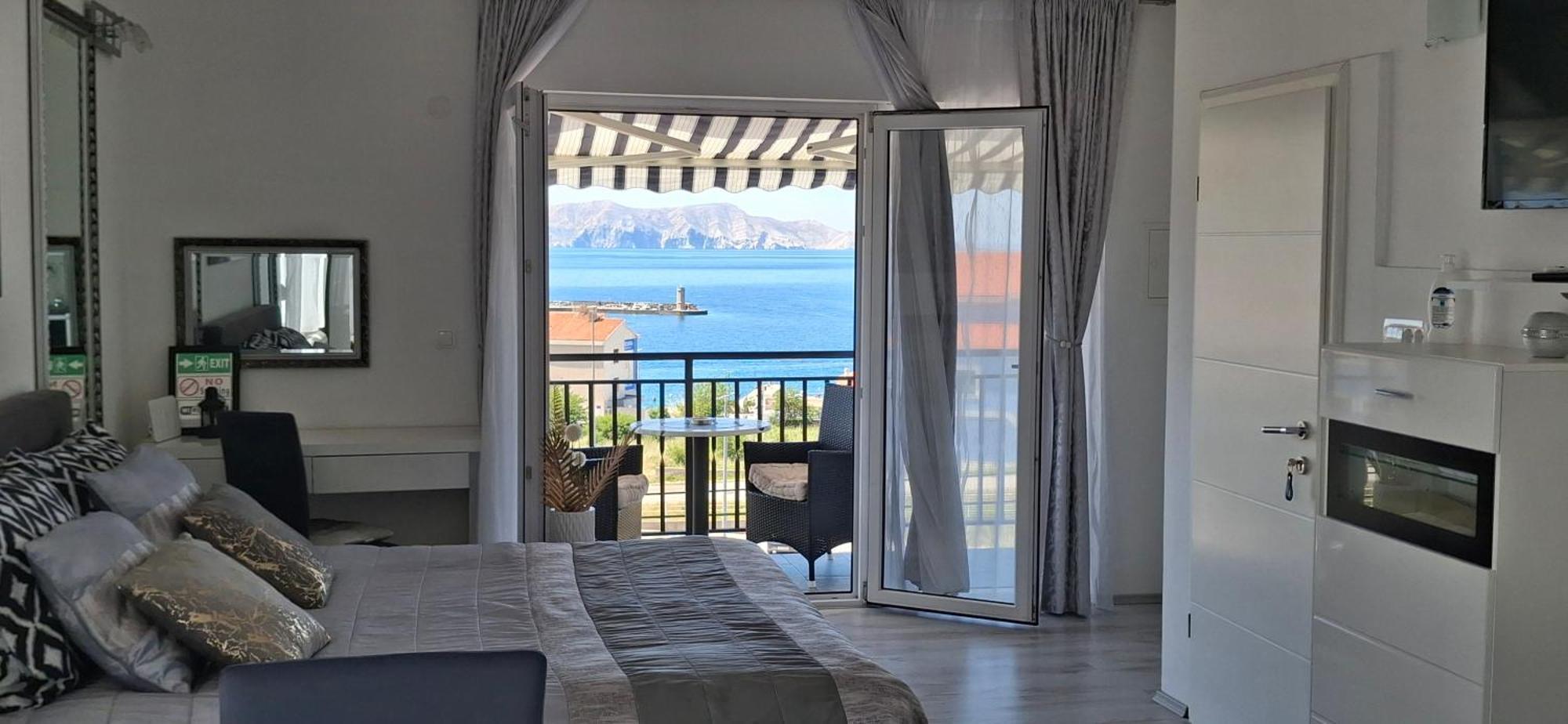 Beautyful Sea View 6 Luxury Studio Danijela 1 Сень Экстерьер фото